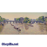 Tranh sơn dầu dòng sông đẹp